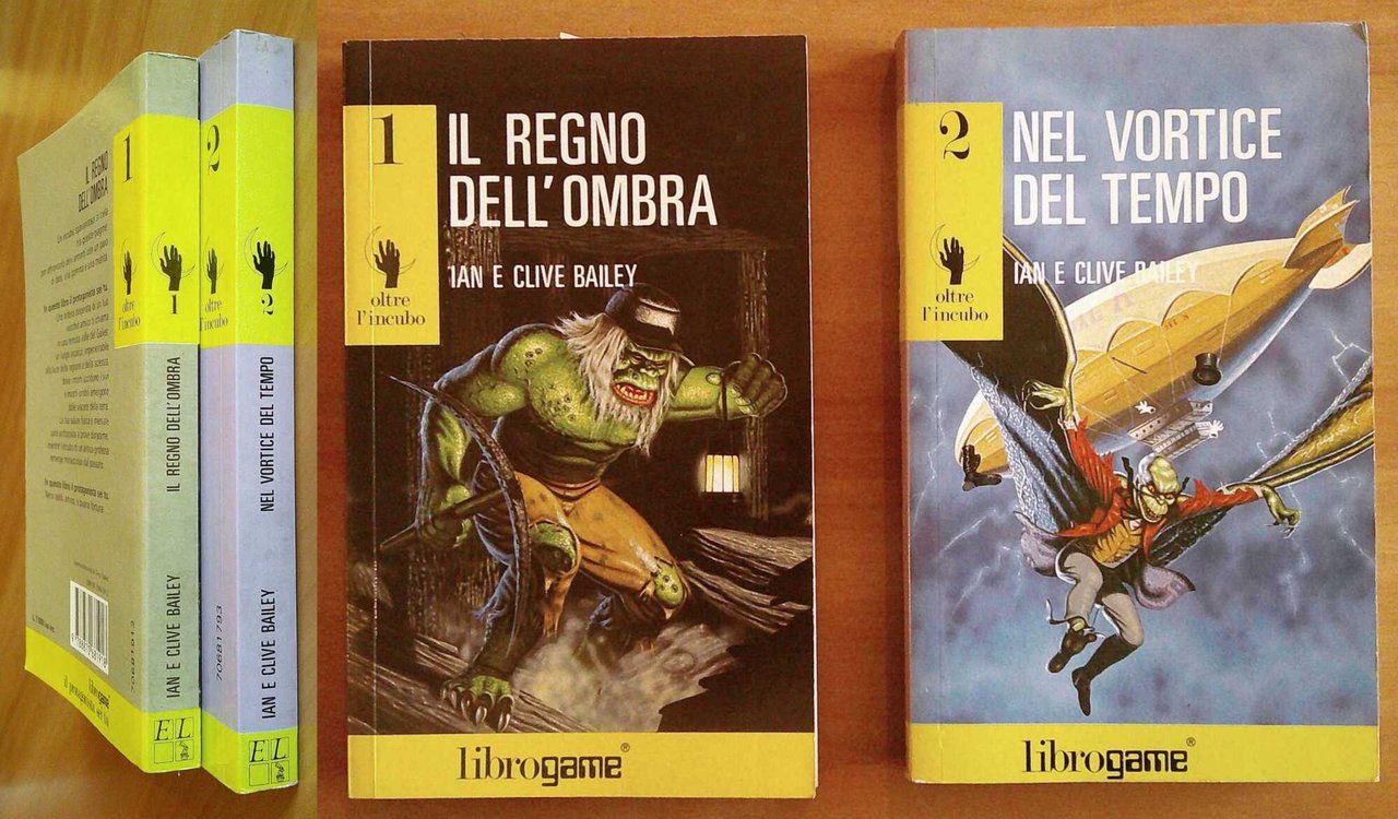 OLTRE L'INCUBO VOL. 1 e 2 - Coll. LIBROGAME, 1987/89