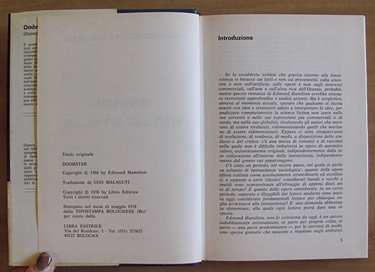 OMBRE SULLE STELLE, I ed. 1976 - Collana Gli SLAN … | Immagine Gallery 3