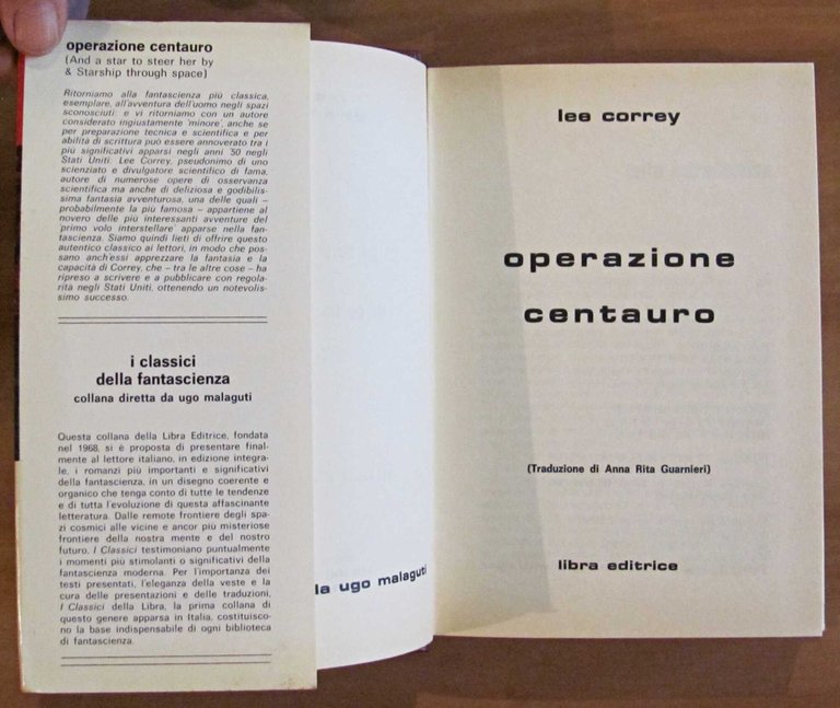 OPERAZIONE CENTAURO - Collana Classici Libra N.65, I ed. 1982