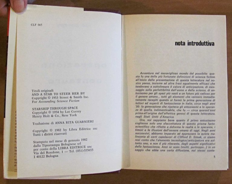 OPERAZIONE CENTAURO - Collana Classici Libra N.65, I ed. 1982