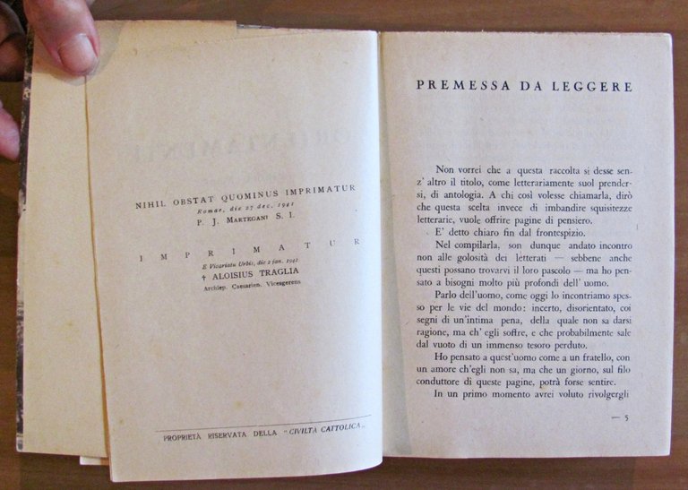 ORIENTAMENTI - Parole Chiare Agli Uomini che Pensano, 1941
