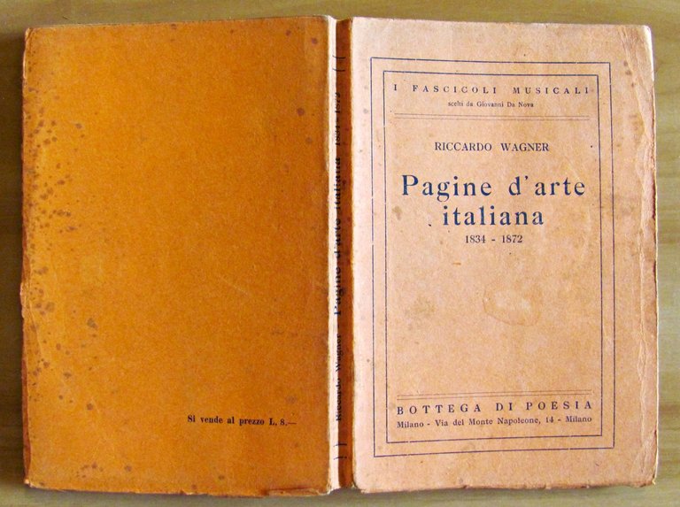 PAGINE D'ARTE ITALIANA 1834-1872 - Collana I FASCICOLI MUSICALI . …