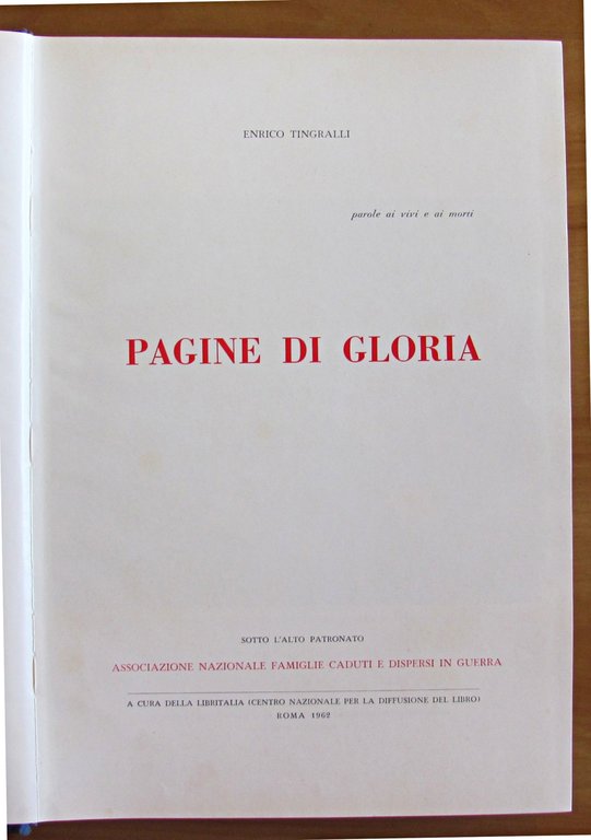 PAGINE DI GLORIA