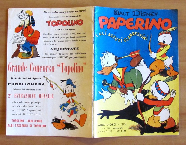PAPERINO E GLI ASTUTI CLANDESTINI - Albo d'Oro N.274 del …