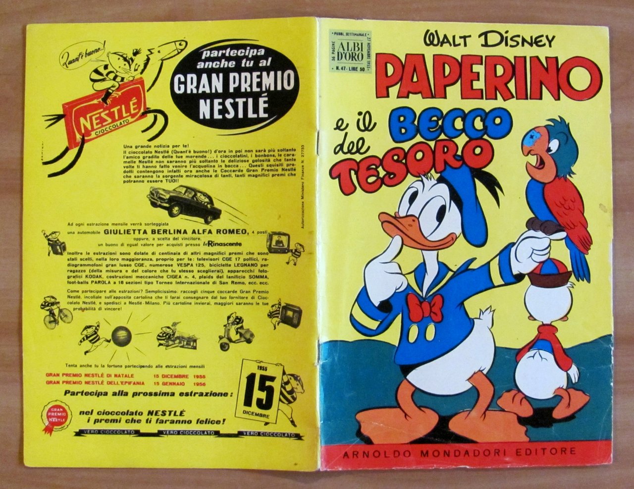 PAPERINO E IL BECCO DEL TESORO - Albo d'Oro N.47, …