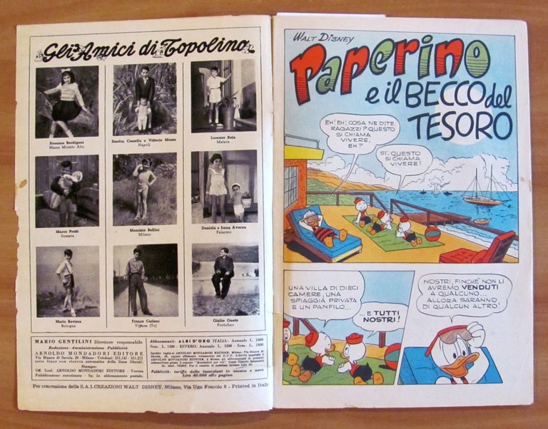 PAPERINO E IL BECCO DEL TESORO - Albo d'Oro N.47, …