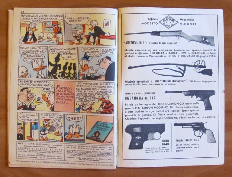 PAPERINO E IL TESORO DEL FARAONE - Albo d'Oro N.16, …