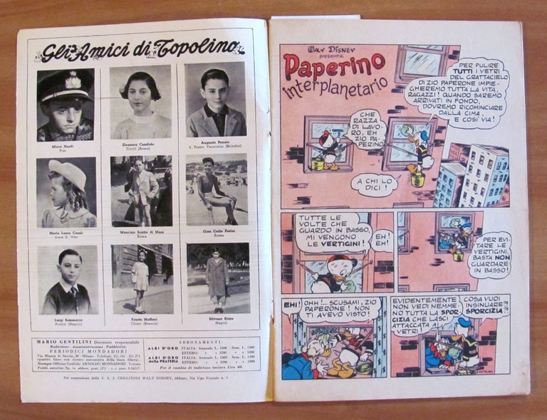 PAPERINO INTERPLANETARIO - Albo d'Oro N.48, 1953
