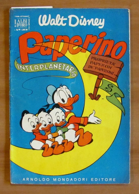 PAPERINO INTERPLANETARIO - Albo d'Oro N.48, 1953