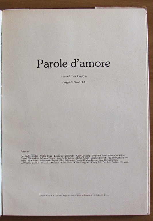 PAROLE D'AMORE - Disegni di PINO SCHITI | Immagine Gallery 4