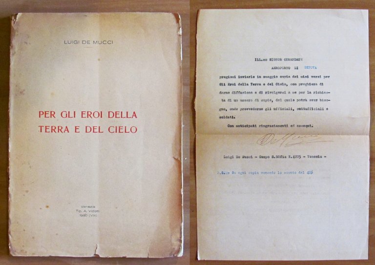 PER GLI EROI DELLA TERRA E DEL CIELO, 1930 con …