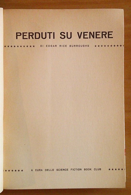 PERDUTI SU VENERE - SFBC, 1964
