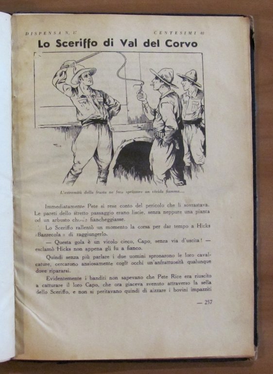 PETE RICE Lo Sceriffo di Val del Corvo, 1937 - …