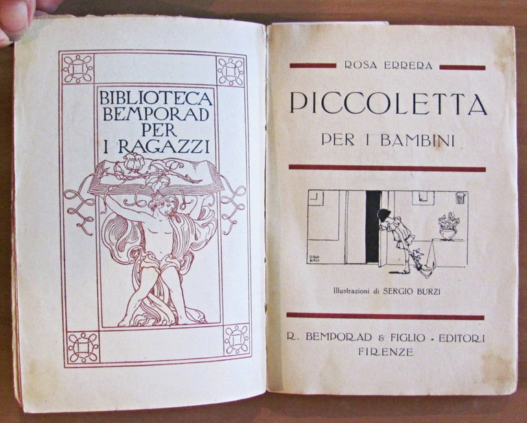 PICCOLETTA - Biblioteca Bemporad per i Ragazzi, 1923 - ill. …