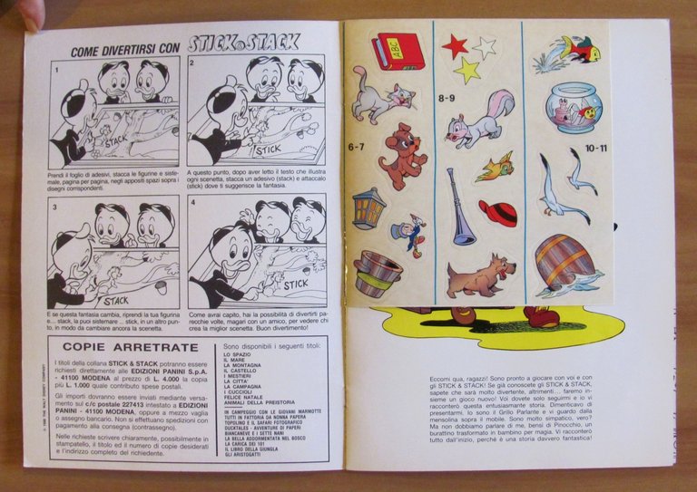 PINOCCHIO - Album Stick &amp; Stack N.21, 1989 - Nuovo | Immagine Gallery 2