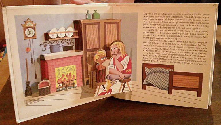 PINOCCHIO - Coll. Favole Animate, I ed. 1974 - POP-UP