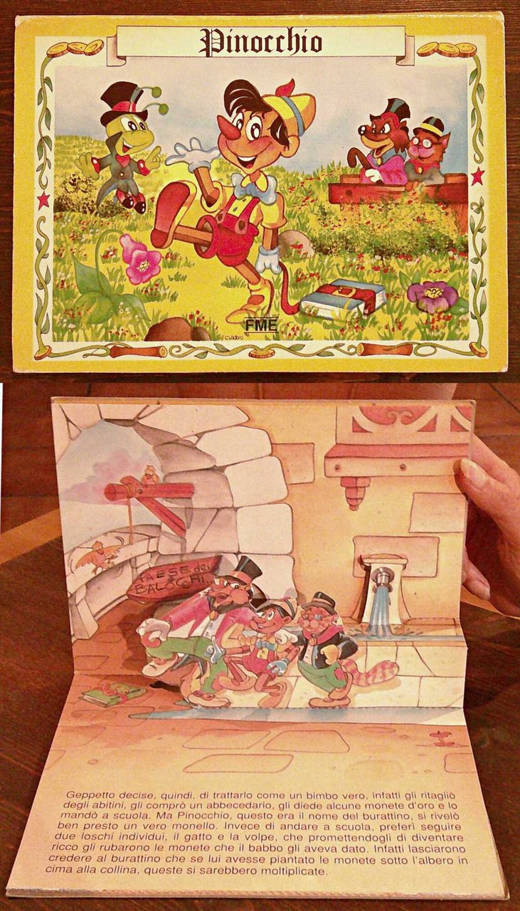 PINOCCHIO - Coll. Fiabe Vive, anni '90 - ill. Ferron …