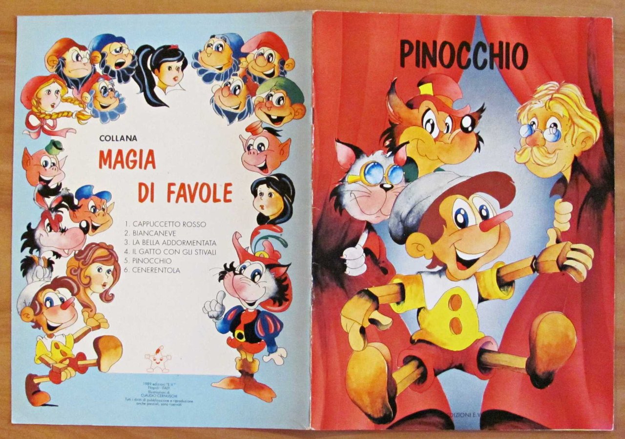 PINOCCHIO - Coll. Magia di Favole, 1989 - ill. Cernuschi