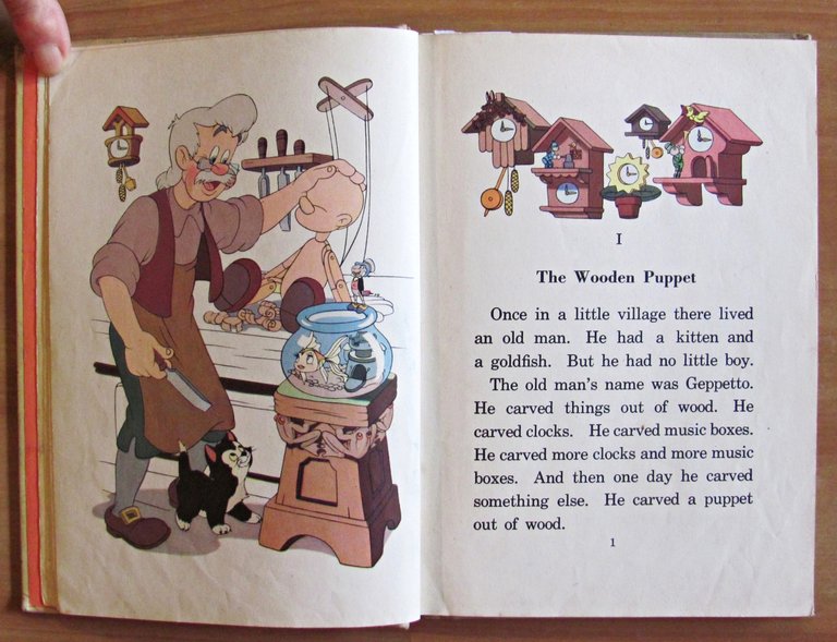 PINOCCHIO - Coll. Walt Disney Story Books, 1939/40
