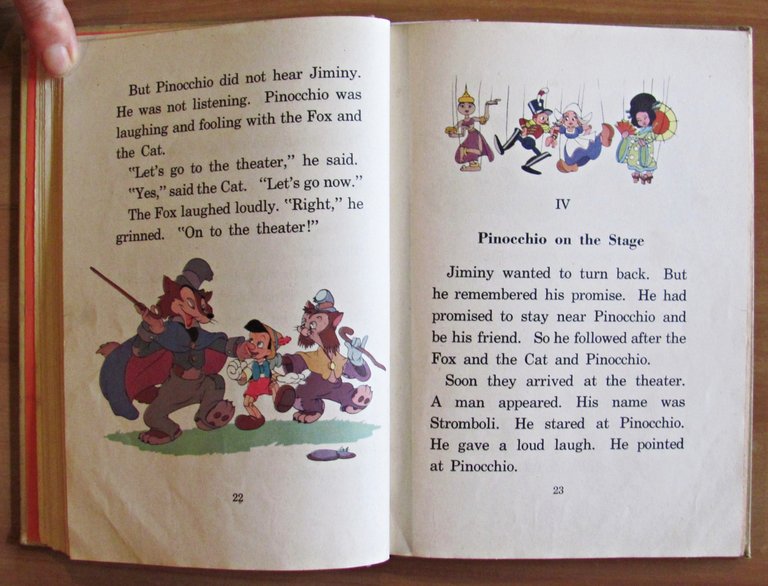 PINOCCHIO - Coll. Walt Disney Story Books, 1939/40