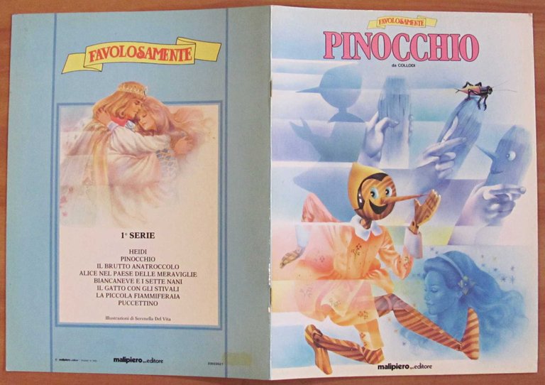 PINOCCHIO - Collana Favolosamente, anni '80