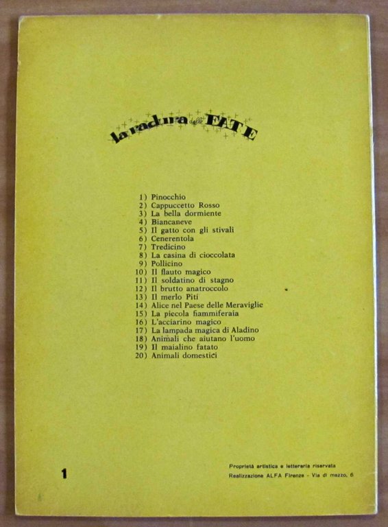 PINOCCHIO - Collana La Radura Delle Fate N.1, anni '60