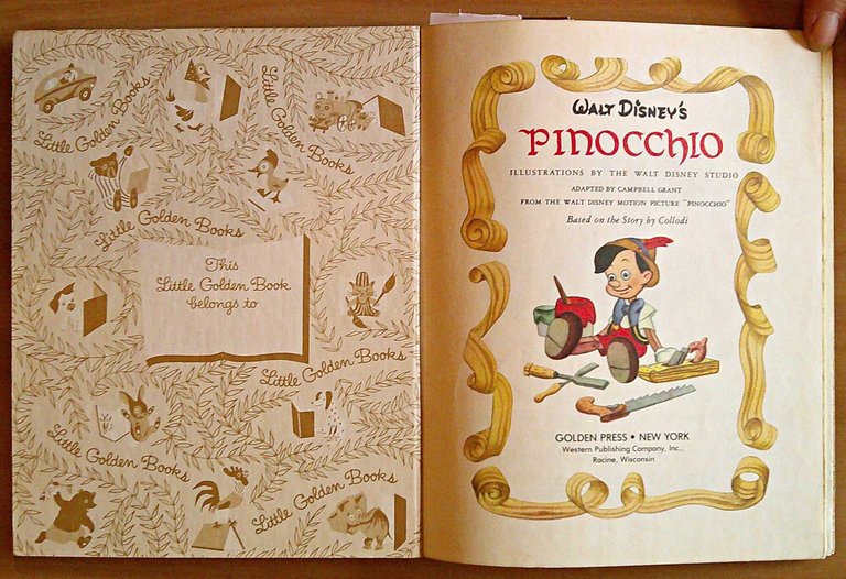 PINOCCHIO - Collana Little Golden Book, 1948
