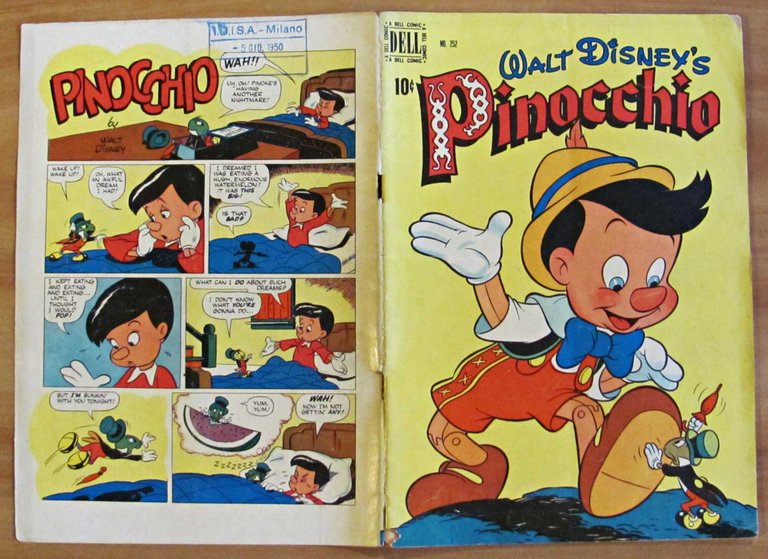 PINOCCHIO - Dell Comic N.252, 1949