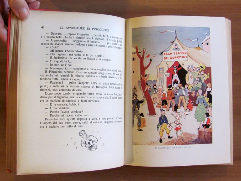 PINOCCHIO - I Grandi Libri, 1941 - ill. FAORZI