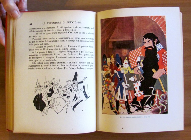 PINOCCHIO - I Grandi Libri, 1941 - ill. FAORZI