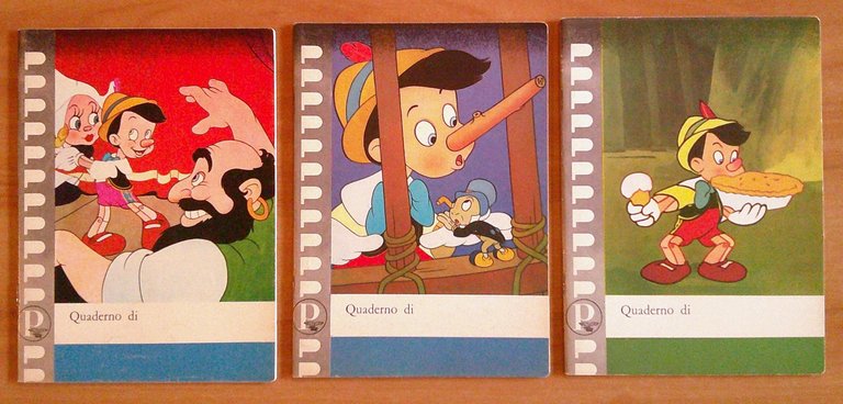 PINOCCHIO - Serie Completa di 9 Quaderni, anni '70 - …