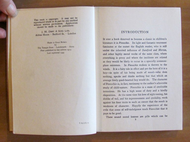 PINOCCHIO - THE TALE OF A PUPPET, 1949 - ill. …