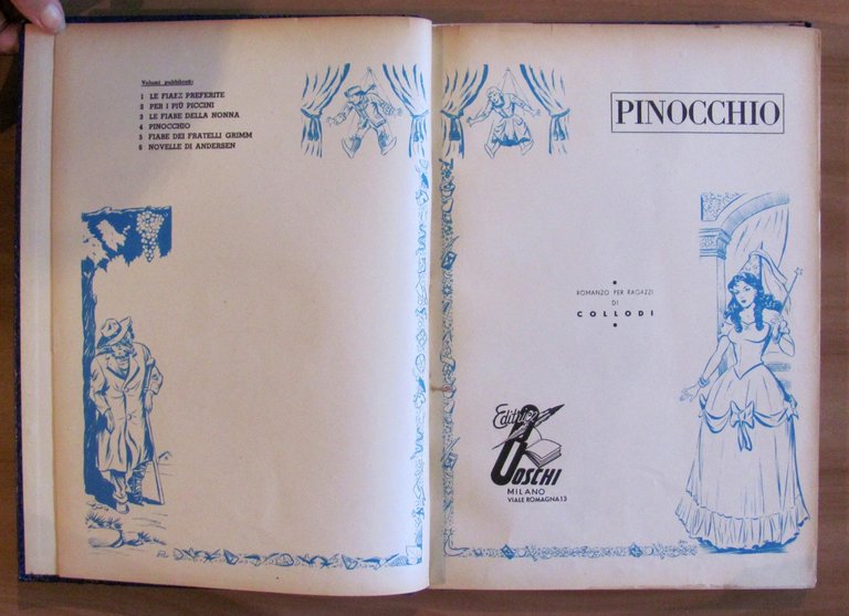 PINOCCHIO, 1953 - ill. GAMBA e MORONI CELSI