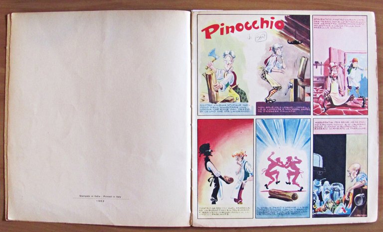 PINOCCHIO, 1962 - ill. a Fumetti di SCAP