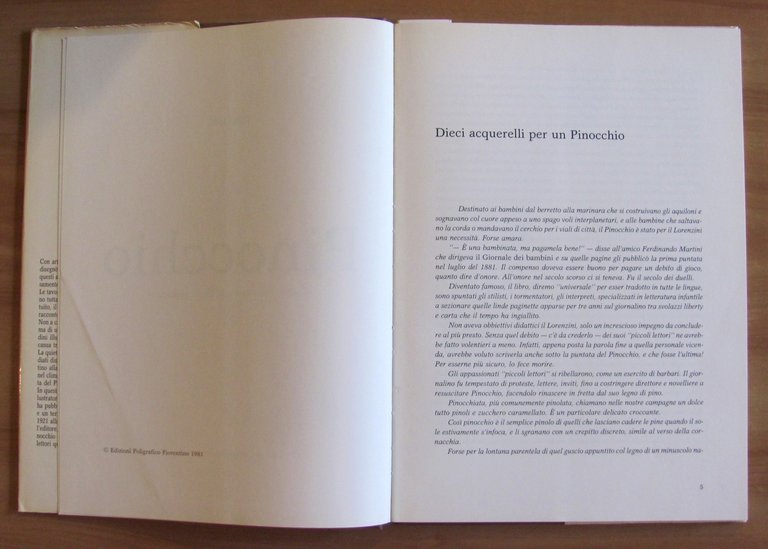 PINOCCHIO, 1981 - ill. Piero BERNARDINI