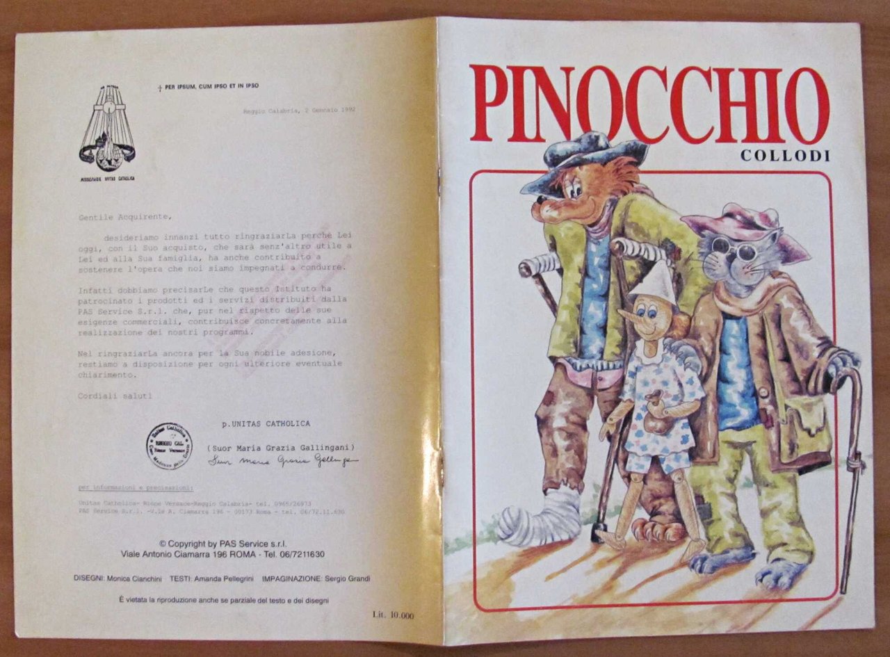 PINOCCHIO, 1992 - ill. CIANCHINI