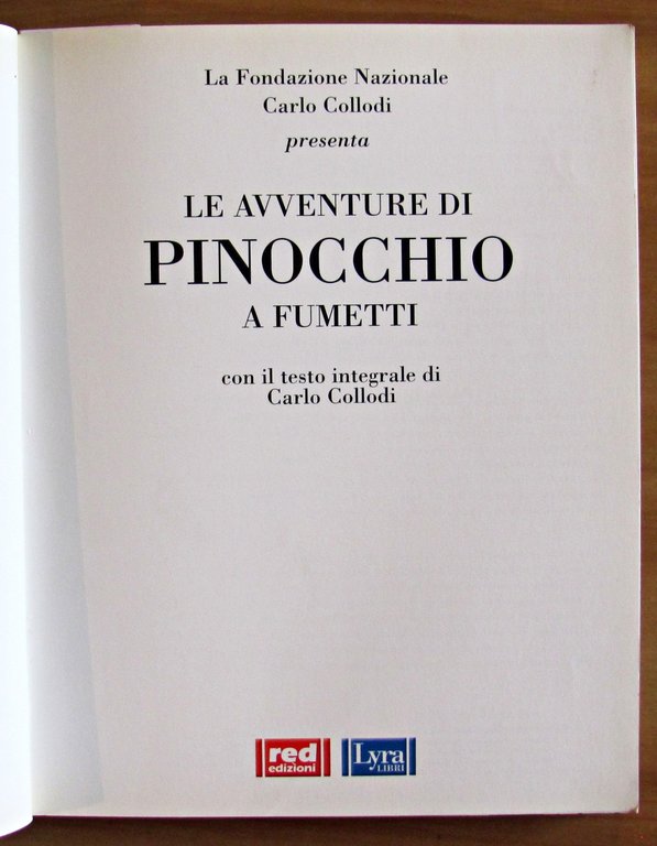 PINOCCHIO A FUMETTI - Presentato da La Fondazione Nazionale Carlo …