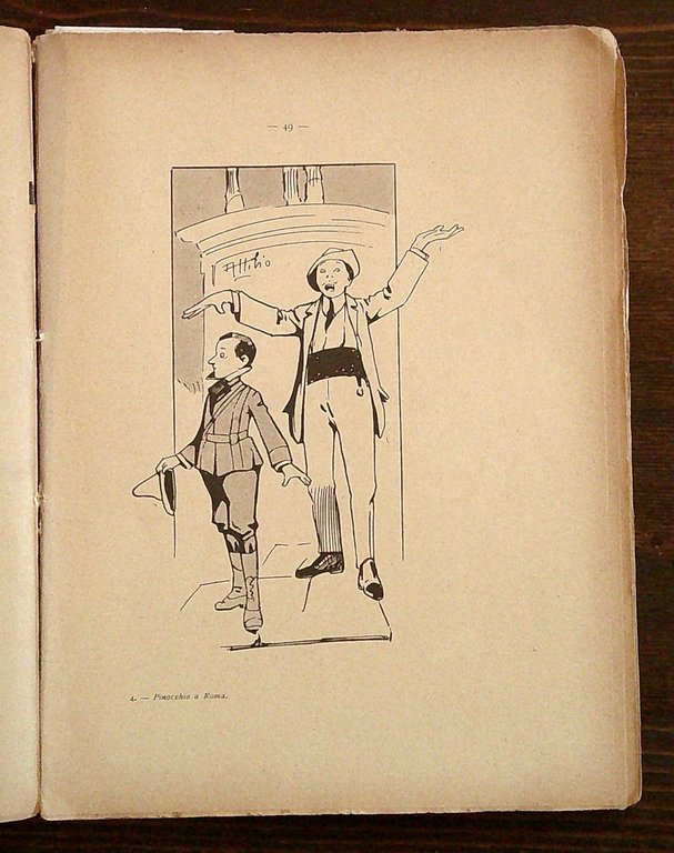 PINOCCHIO A ROMA, 1923 - ill. MUSSINO