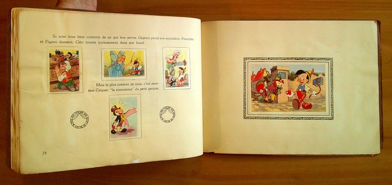 PINOCCHIO Album de Beukelaer, anni '40 COMPLETO con 129 Figurine
