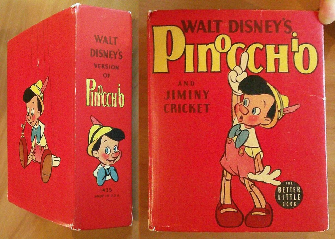 PINOCCHIO And Jiminy Cricket, 1940 - RARO