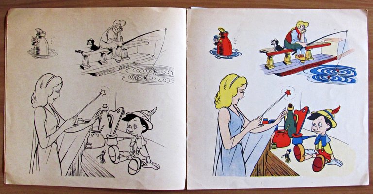 PINOCCHIO ARTISTA - Album da colorare, 1942