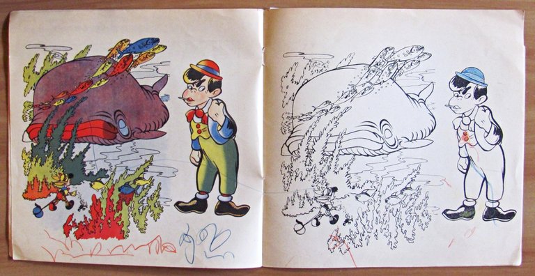 PINOCCHIO ARTISTA - Album da colorare, 1942