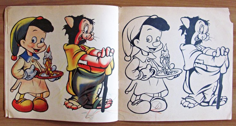 PINOCCHIO ARTISTA - Album da colorare, 1942
