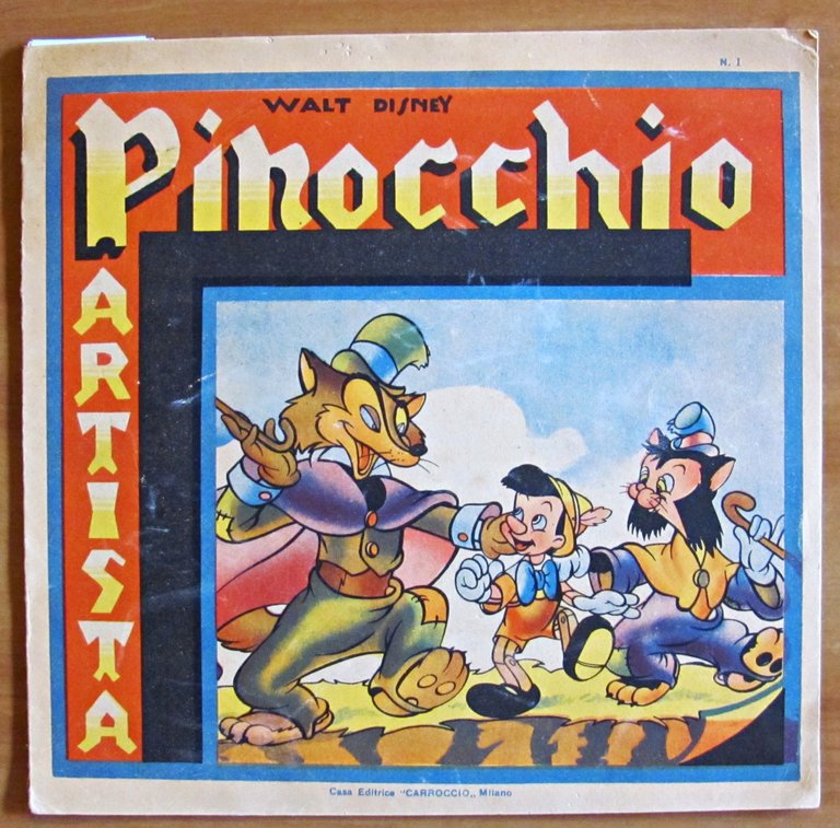 PINOCCHIO ARTISTA - Album da colorare, 1942
