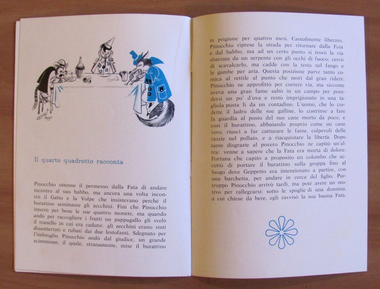 PINOCCHIO Collanarredo, anni '70 Scatola con 6 Tavole di Lemmi …