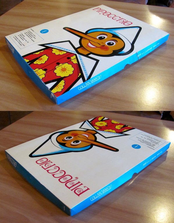 PINOCCHIO Collanarredo, anni '70 Scatola con 6 Tavole di Lemmi …