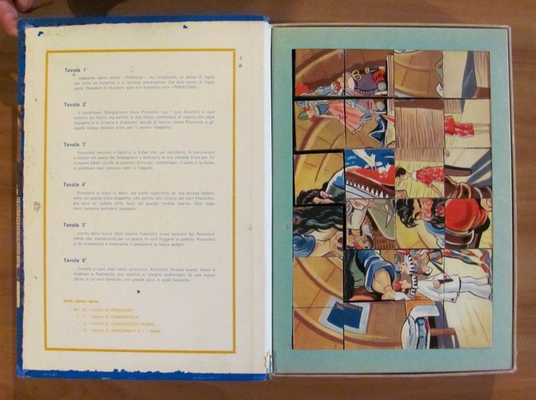 PINOCCHIO Cubi Figurati, primi anni '60 - ill SPIGHI in …