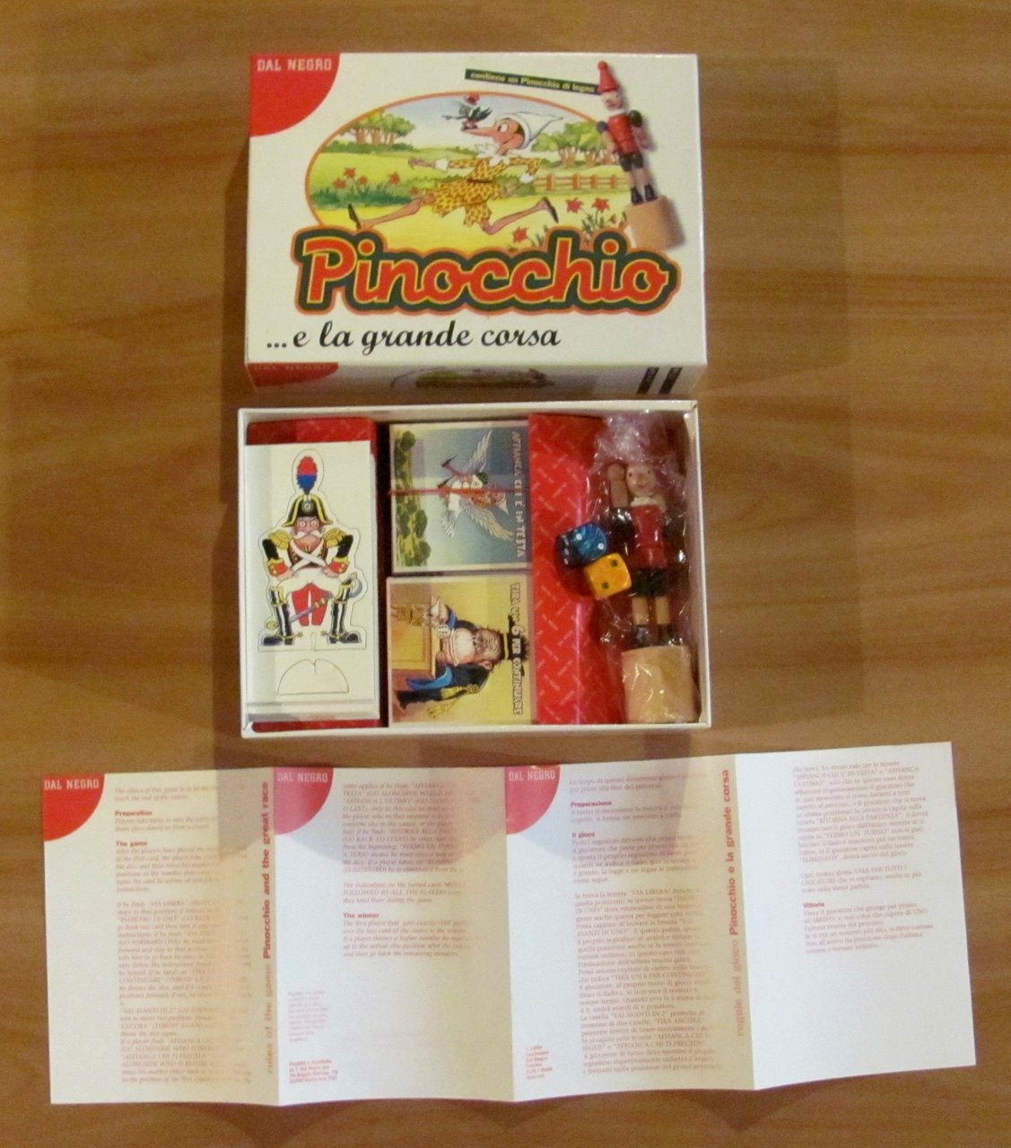 PINOCCHIO E LA GRANDE CORSA, Gioco in Scatola, 1999