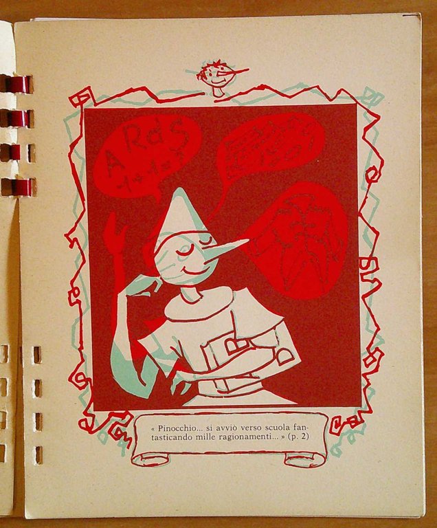 PINOCCHIO E MANGIAFUOCO Disegni Animati con Occhialini - ill. RENE'