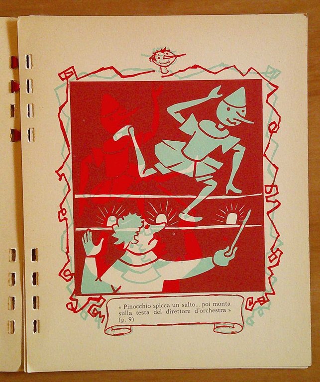 PINOCCHIO E MANGIAFUOCO Disegni Animati con Occhialini - ill. RENE'